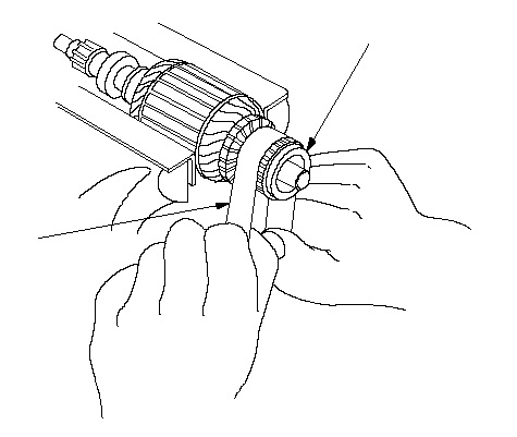curatarea cu smirghel de 500 sau 600 a rotorului (contact cu periile)