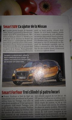 IMAG2458.jpg (1.1 MiB) Vizualizat de 3431 ori Smart SUV, am o plecere aparte pt countryman, desi imi face cu ochiul model acesta, are o linie placuta, specificatiile motorizarii suna bine...