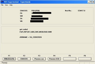 NCSEXPERT recunoaste VIN-ul